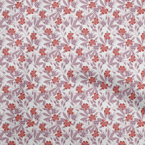 oneOone Cotton Silk Lavender Fabric Florals Sewing Material Print Fabric By The Yard 42 Inch Wide