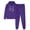 Purple, variant on Tracksuit Casual 2 Piece Outfits,Outfits Men's And Women's Sports Tracksuits Long Sleeve Pullover Hoodies Sweatshirt Loose Coat And Sweatpants Fall Winter Suit Active Joggers Outfits