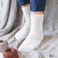 thumbnail image 2 of Weikingp Clearance! Warm Socks for Women, Autumn Winter Solid Plush Warm Coral Plush Home Socks Carpet Socks Sleep Socks, Warm Socks for Men, Comfy Socks Women Fuzzy Warm, Womens Warm Socks White, 2 of 4