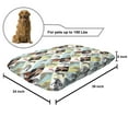 thumbnail image 2 of Animals Pet Bed, Zebra and Leopard Giraffe Skin Patterns Nature's Boon Seamless Art, Chew Resistant Pad for Dogs and Cats Cushion with Removable Cover, 24" x 39", Multicolor, by Ambesonne, 2 of 4