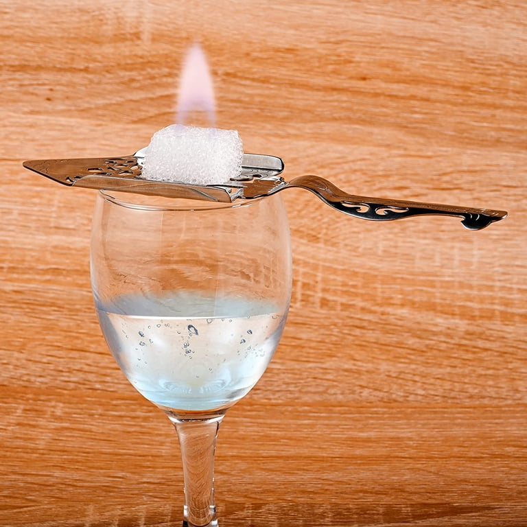 Windfall 1/2PCS Stainless Steel Absinthe Spoons Wormwood Cocktail Bar Glass  Cup Drinking Filter Vintage Absinthe Spoon Hollow Reusable Stainless Steel Absinthe  Fountain Accessory Colander for Home - Walmart.com