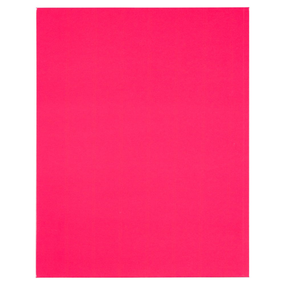 JAM Paper Laminated Two Pocket Glossy Folders, Fuchsia Hot Pink, 3/Pack
