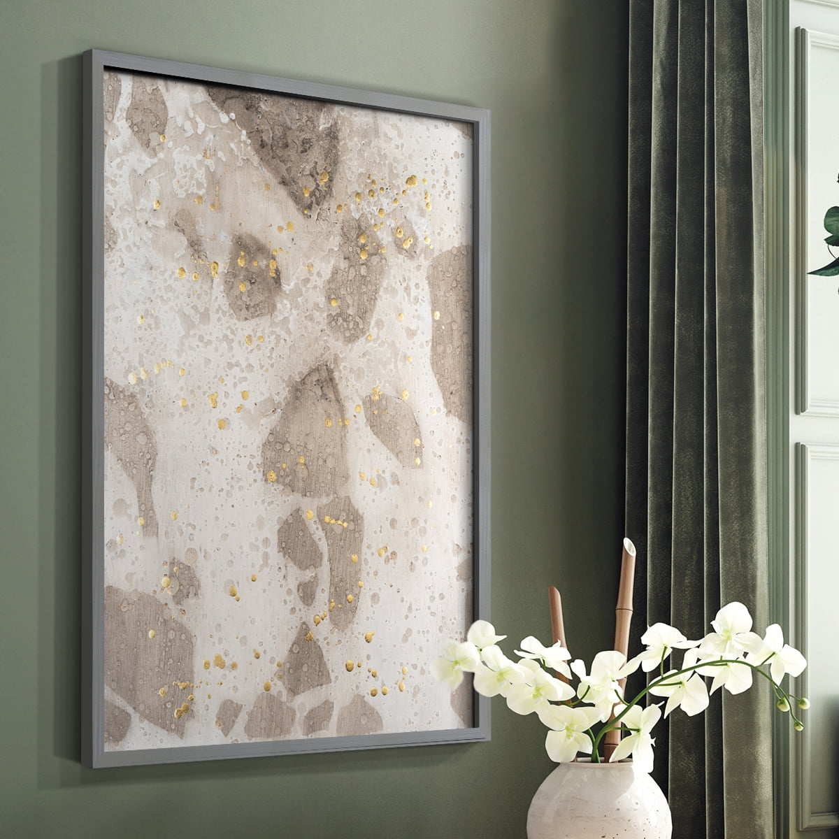 Chordata I Framed Print in Gray Solid Wood Framed Print No Nail Hanging