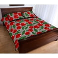 thumbnail image 3 of Juego de cama edredón con estampado de hojas de cerezo, 3 of 5