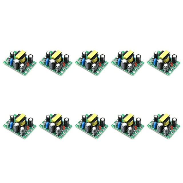 Module d'Alimentation à Commutation 10X Xh-M299 Entrée de Carte Pcb Isolée 110-220V Sortie 12V0.5A + 5V, Module d'Alimentation 10, Vert