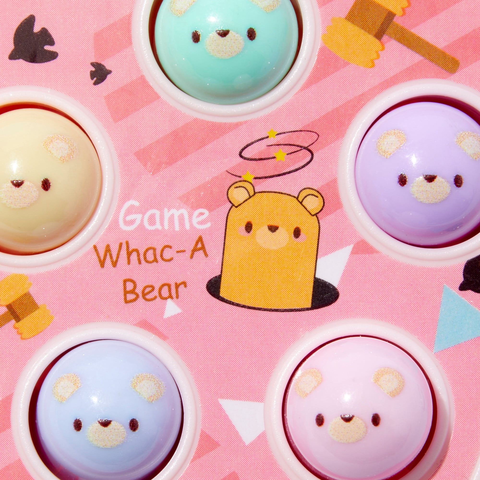 Claire's Back to School Pastel Whac-a-Bear Game Keychain, Medium