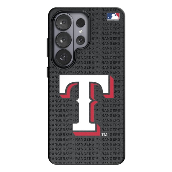 Keyscaper Texas Rangers Text Backdrop Galaxy Magnetic Bump Case