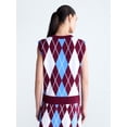 thumbnail image 4 of Free Assembly Women's and Women's Plus Argyle V-Neck Sweater Vest, Sizes XS-4X, 4 of 6