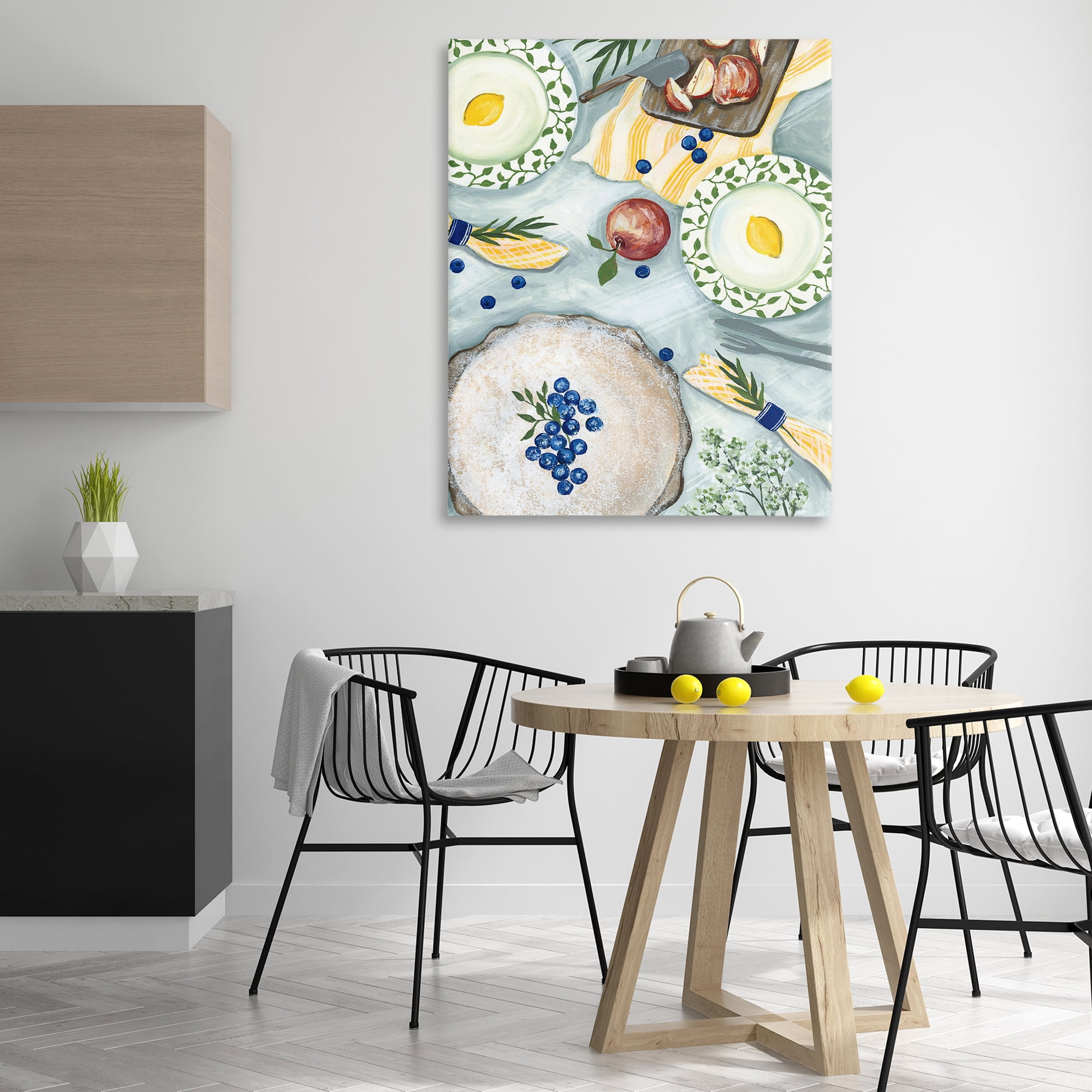 Stupell Industries Summer Picnic Fruits Food & Beverage Painting Wrapped Canvas Art Print Wall Art, 36 x 48