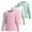 Set-2, variant on Girls Long Sleeve Athletic Shirts, 3 Pack, Moisture Wicking Crewneck Performance Tees for Sports & Activewear, Ages 3-16