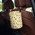 thumbnail image 5 of Naloa Watercolor Bee Honey Honeycomb Bee Car Trash Can Garbage Car Accessories Trash Can Car Waste Bin for for Driver and Passenger Any Vehicle, 5 of 7