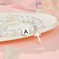 thumbnail image 5 of CROPD Initial Heart Cross Charm Bracelet for Girls, Baptism First Communion Easter Confirmation Gifts for Girls Teens, 5 of 7