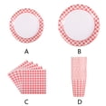 thumbnail image 3 of serony Checkered disposable tableware, 3 of 9