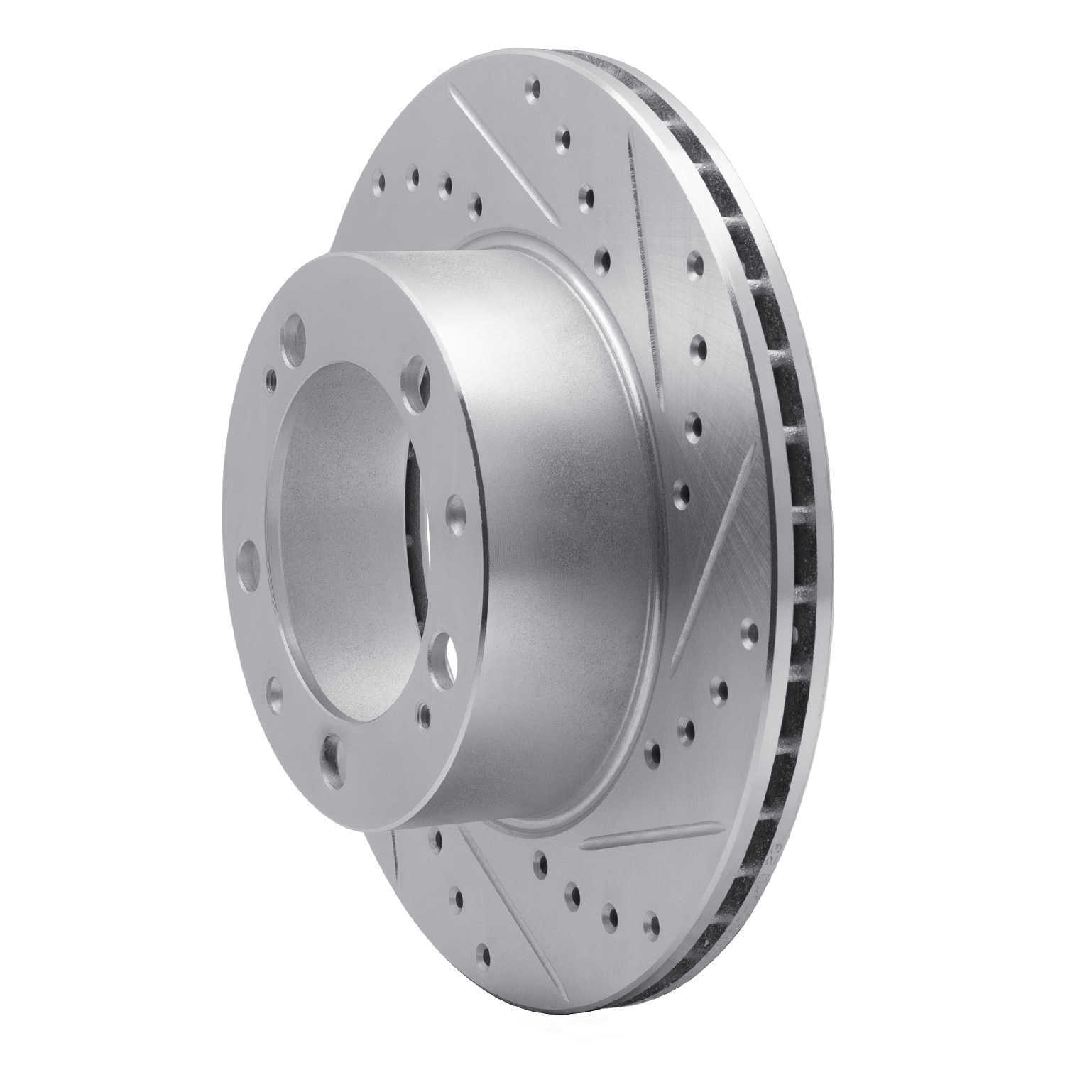 Dynamic Friction Company 631-02022R DFC Brake Rotor - Drilled And Slotted - Silver