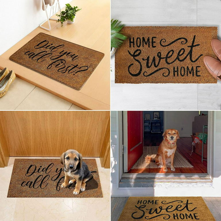 Dsoluuing Fall Doormats for Outdoor Entrance Home Here Comes  Right  Down My Driveway Doormat Farmhouse Welcome Mat Indoor Door Mat Non Slip