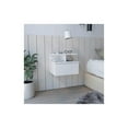 thumbnail image 2 of Pemberly Row Contemporary Engineered Wood Floating Nightstand in White, 2 of 4