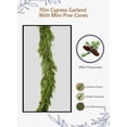 thumbnail image 5 of Serene Spaces Living Artificial Cypress Garland with Mini Pine Cones, Holiday Decor, 70" Long, 5 of 5