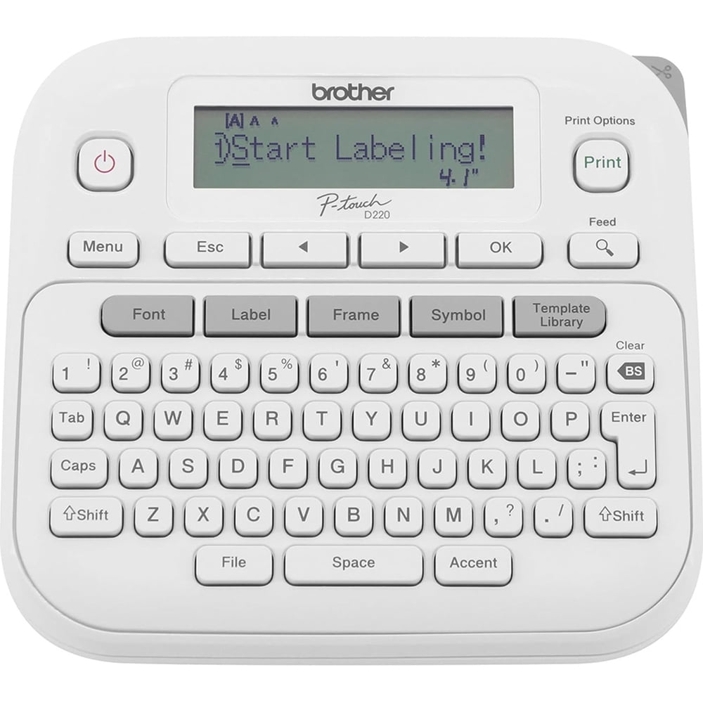 Brother PTD220 Home/Office Everyday Label Maker Bundle, INCLUDES Carrying Storage Case