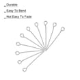 thumbnail image 4 of 200Pcs Eye Pins Jewelry Findings Eye Pins 24mm Iron Eye Pins for Jewelry Making 21 Gauge Silver, 4 of 6