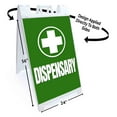 thumbnail image 2 of Dispensary (24" X 36") Standard A-Frame Signicade, Includes Decal Applied To Stand, 2 of 4