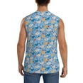 thumbnail image 4 of Easygdp Cute Chickens and Flowers Men's Breathable Tank Tops Sleeveless Sporty T Shirts for Basketball, Mountaineering, Bodybuilding -Small, 4 of 8