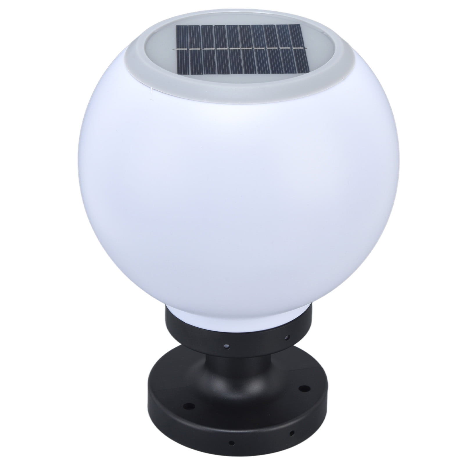 Cergrey Solar Globe Column Lamp,Globe Outdoor Post Lantern LED Outdoor