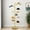 Gold, variant on ToppiJoy 8-Tier Freestanding Hat Rack Stand, Rotating Hats Display Rack with 40 Hat Positions, Metal Retail Wig Hat Display Stand with Wheels (White)
