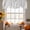 Blush Pink, Cream, Slate Blue, variant on Spring Flowers Tie Up Valance Curtains for Windows, Kitchen Curtains Window Treatments, Country Botanical Floral Leaves Branches Short Window Shades Valances for Bedroom Bathroom Cafe 42"x12"