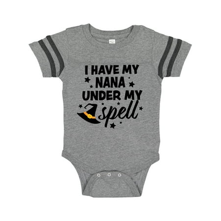 

Inktastic I My Nana Under My Spell with Cute Witch Hat Gift Baby Boy or Baby Girl Bodysuit