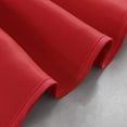 thumbnail image 3 of Nvzi Solid Blackout Curtain Valance for Kitchen/Bedroom Rod Pocket Scalloped Valance Short Curtain Panels (52"x18",Red), 3 of 4