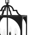 thumbnail image 4 of Hunter - Highland Hill 4-light Rustic Iron, Medium Size Pendant Light, Dimmable, Formal Style, Lantern Shaped, for Bedrooms, Dining, Living Rooms - 19285, 4 of 8
