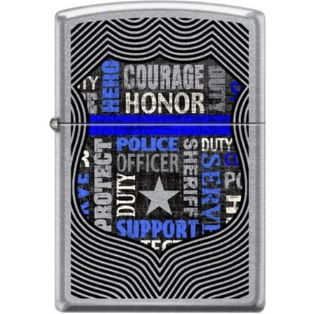 Zippo Lighter - Badge Street Chrome