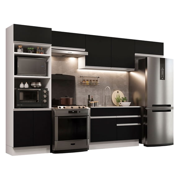 Cocina Integral Completa Modular Madesa Glamy 350cm BN 01