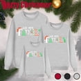 thumbnail image 5 of Christmas Family Matching Outfits Printed Long Sleeve Dad Style Holiday Sweatshirt Top, 5 of 5
