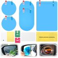 thumbnail image 1 of 6 Pieces Car Rear View Mirror Film Automotive Rain Adhesive Accessory Universal Rain-proof Auto Glass Anti-glare Anti-fog Coating Sticker Driving Removable, 1 of 9