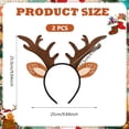 thumbnail image 5 of 2 Pack Deer Headbands Halloween Christmas Reindeer Antlers Headbands Antlers Head Boppers Xmas Hair Bands for Holiday Party Supplies, 5 of 7