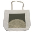 thumbnail image 1 of Oriental Shopping Bag, Half Mandala with Rich Floral Curls Traditional Vintage Motif, Eco-Friendly Reusable Bag for Groceries Beach and More, 15.5" X 14.5", Cream, by Ambesonne, 1 of 2