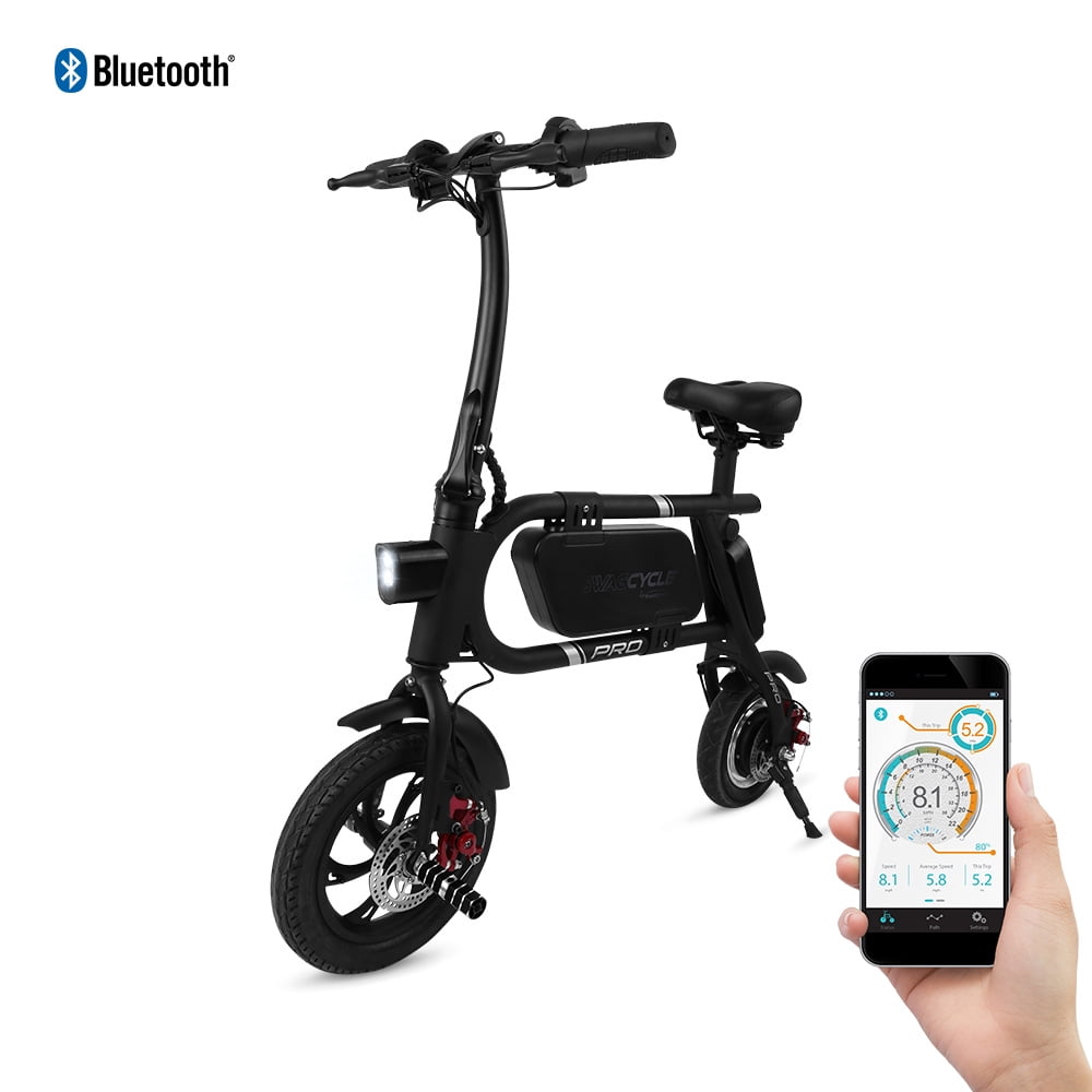 SwagCycle Pro Folding Electric Bike, Pedal Free and App Enabled, 18 mph