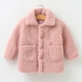 thumbnail image 2 of Mercatoo Girls Fl𝐞ece Jacket Winter Fuzzy Flannel Sherp 1 𝐂hunky Button Down Coat Kids Toddler Long Sleeve Wool Thermal Clothes, 2 of 9
