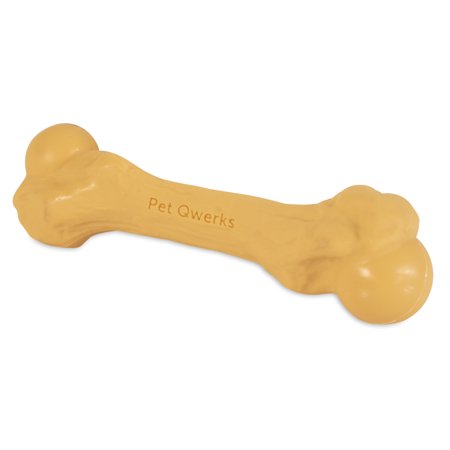 UPC: 0850000085749 | Pet Qwerks Zombie BarkBone – Nylon Dog Bone for Moderate Chewers – Cheddar Cheese Flavor – 6