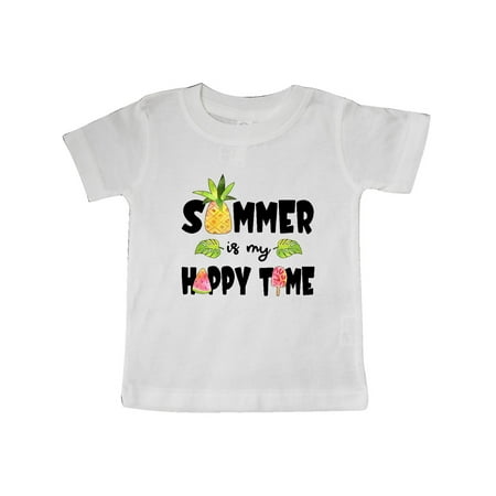 

Inktastic Summer is my Happy Time- Pineapple Watermelon Popsicle Gift Baby Boy or Baby Girl T-Shirt