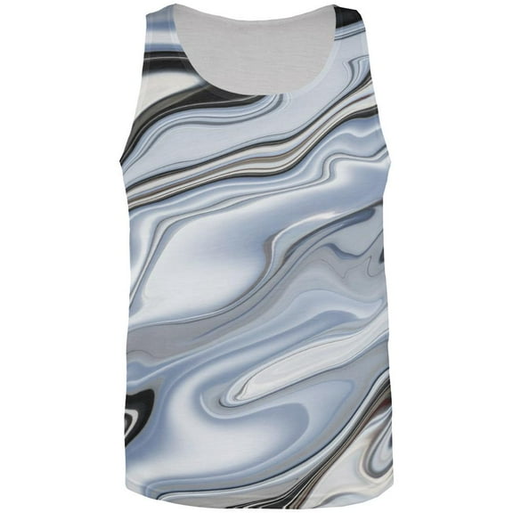 Chrome All Over Adult Tank Top - 3X-Large