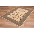 thumbnail image 4 of Rug Branch Majestic Collection Traditional Round Area Rug (5x5 feet) - 5'3" x 5'3", Cream Blue, 4 of 8