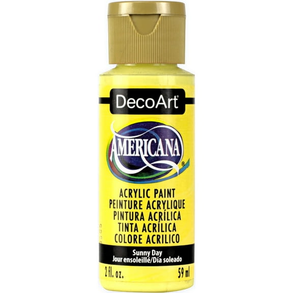 DecoArt Americana Acrylics Yellow Color Family – 2oz Craft & DIY Paints