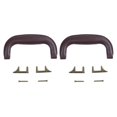 thumbnail image 1 of 2X Brown Leather Guitar Musical Instrument Box Luggage Toolbox Trolley Case Handle, 1 of 5