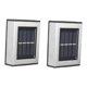thumbnail image 4 of 4 piezas de lámpara solar de pared hacia arriba y hacia abajo, lámpara de sensor de lámpara solar impermeable IP65 para exteriores, lámpara de patio de valla , 2 LED 2 LED de colores, 4 of 8