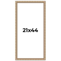 21x44 Frame Silver Real Wood Picture Frame Width 1.5 inches | Interior Frame Depth 0.5 inches |