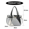 thumbnail image 2 of Bolso tipo cubo de cuero artificial de gran capacidad a la moda, bandolera de cuero suave de gran capacidad para mujer, 2 of 5