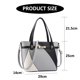thumbnail image 2 of Bolso tipo cubo de cuero artificial de gran capacidad a la moda, bandolera de cuero suave de gran capacidad para mujer, 2 of 5
