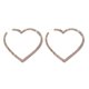 thumbnail image 1 of EeaseMX 1 par de pendientes de diamantes de imitación con forma de corazón (plata), 1 of 8